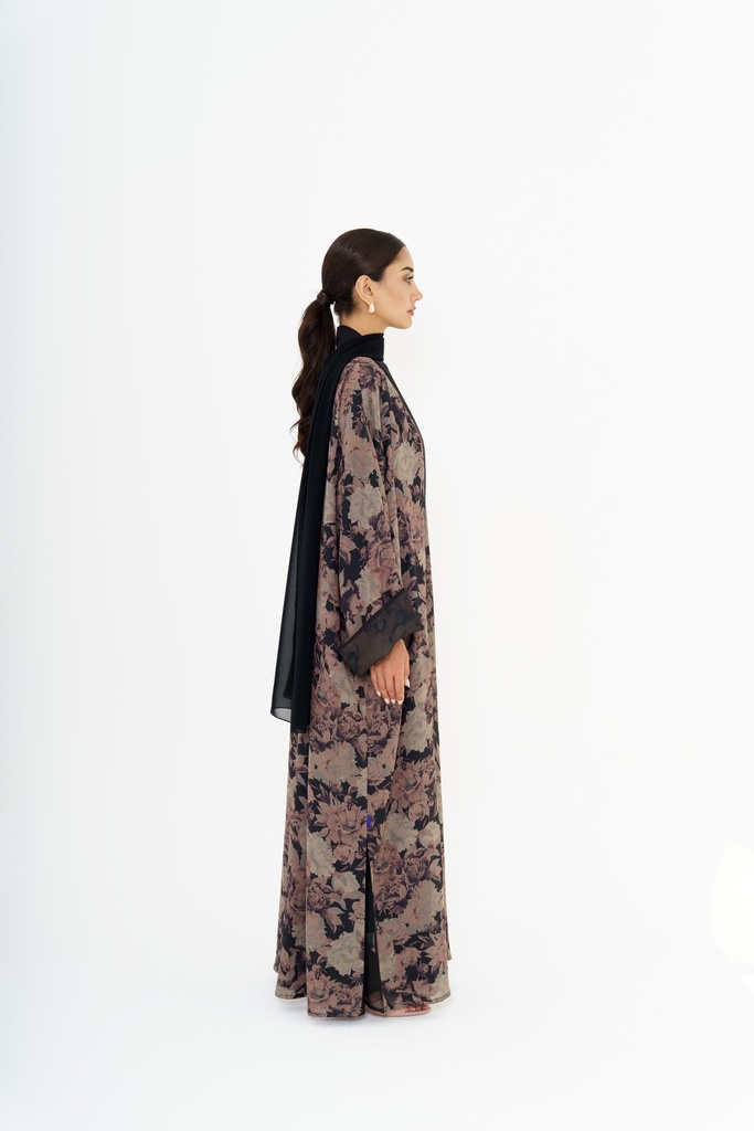 NOIR BLOOM REVERSIBLE KIMONO