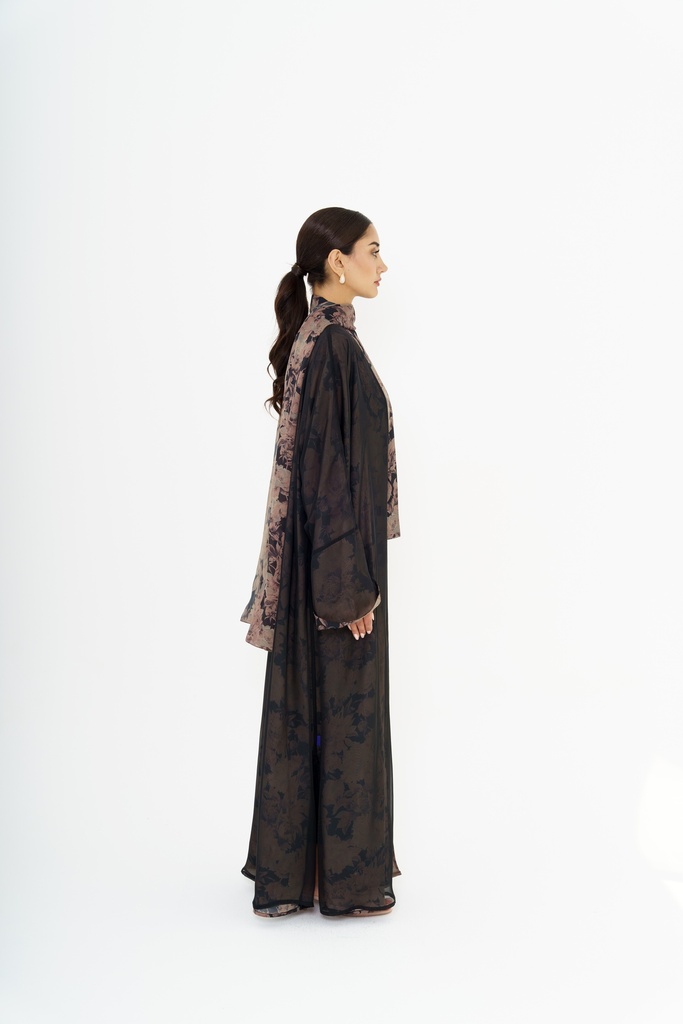 NOIR BLOOM REVERSIBLE KIMONO