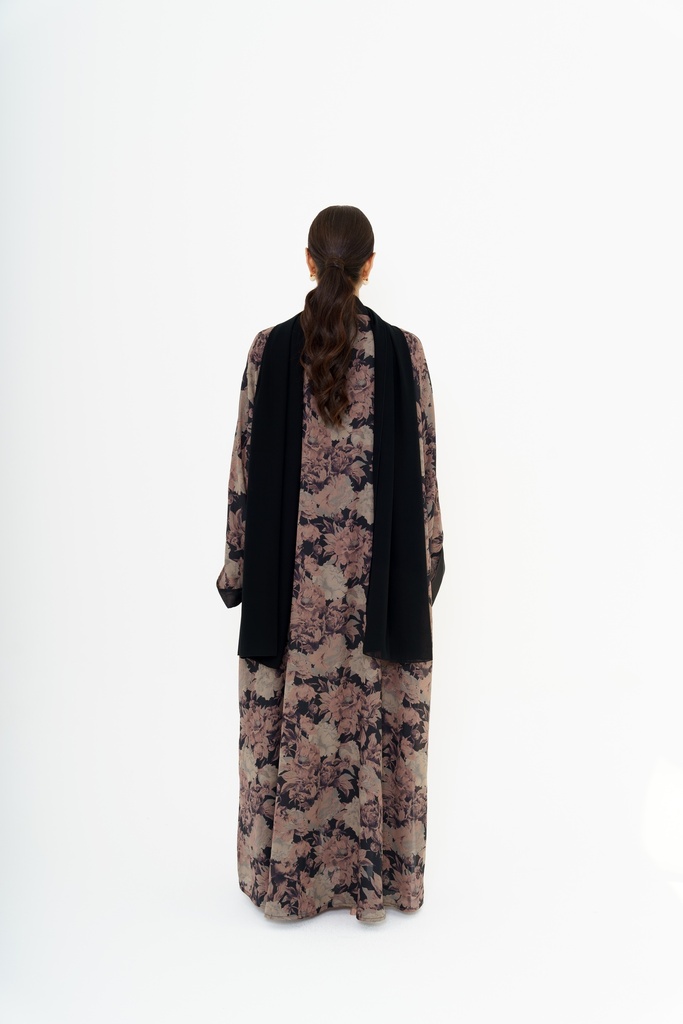 NOIR BLOOM REVERSIBLE KIMONO