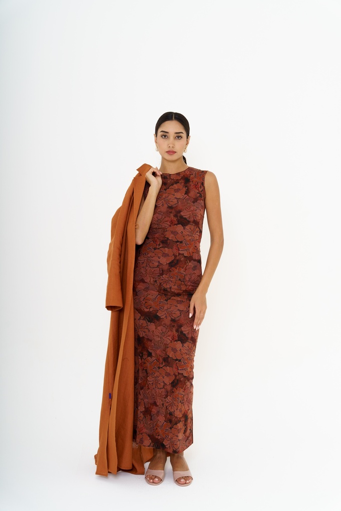 VERA RUST ROSE DRESS
