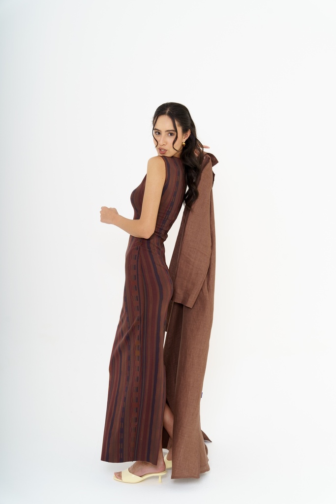 VERA TRIBAL LINES DRESS