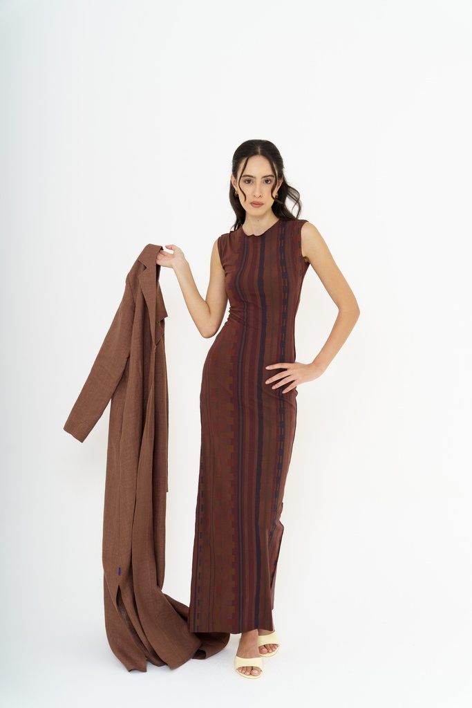 VERA TRIBAL LINES DRESS