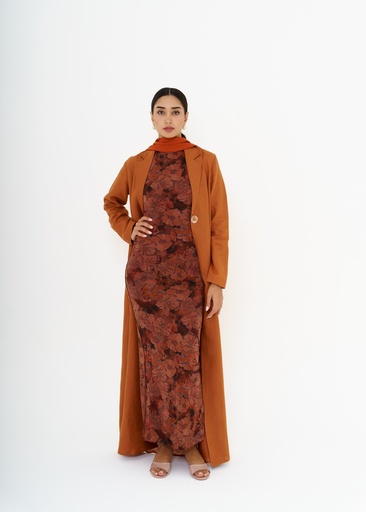 VERA RUST ROSE DRESS